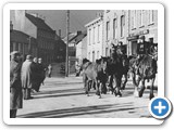Bringing in the Horses on Fair Day, With Meeting House Street in the Background, c1950s, Courtesy Raphoe Tidy  
Towns Local History Collection