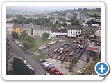 View of Diamond from Cathedral Tower, c1990s, Courtesy Raphoe Tidy Towns Local History Collection